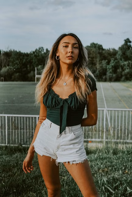Blusa Canelada Bege Manga Longa